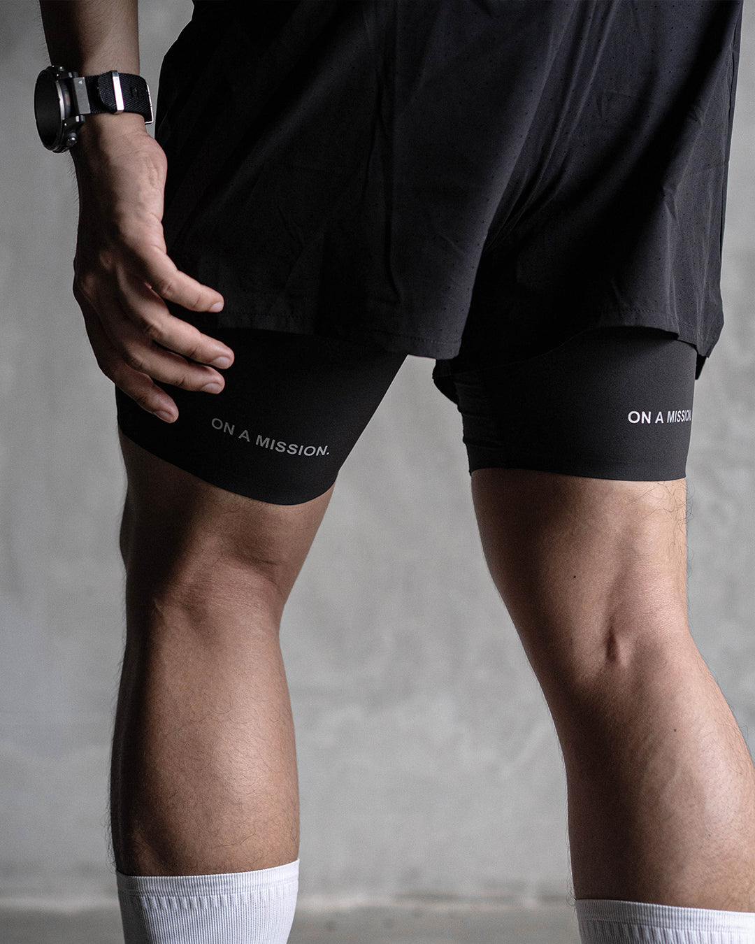 Represent 247 Ghost 2-In-1 Short - Jet Black