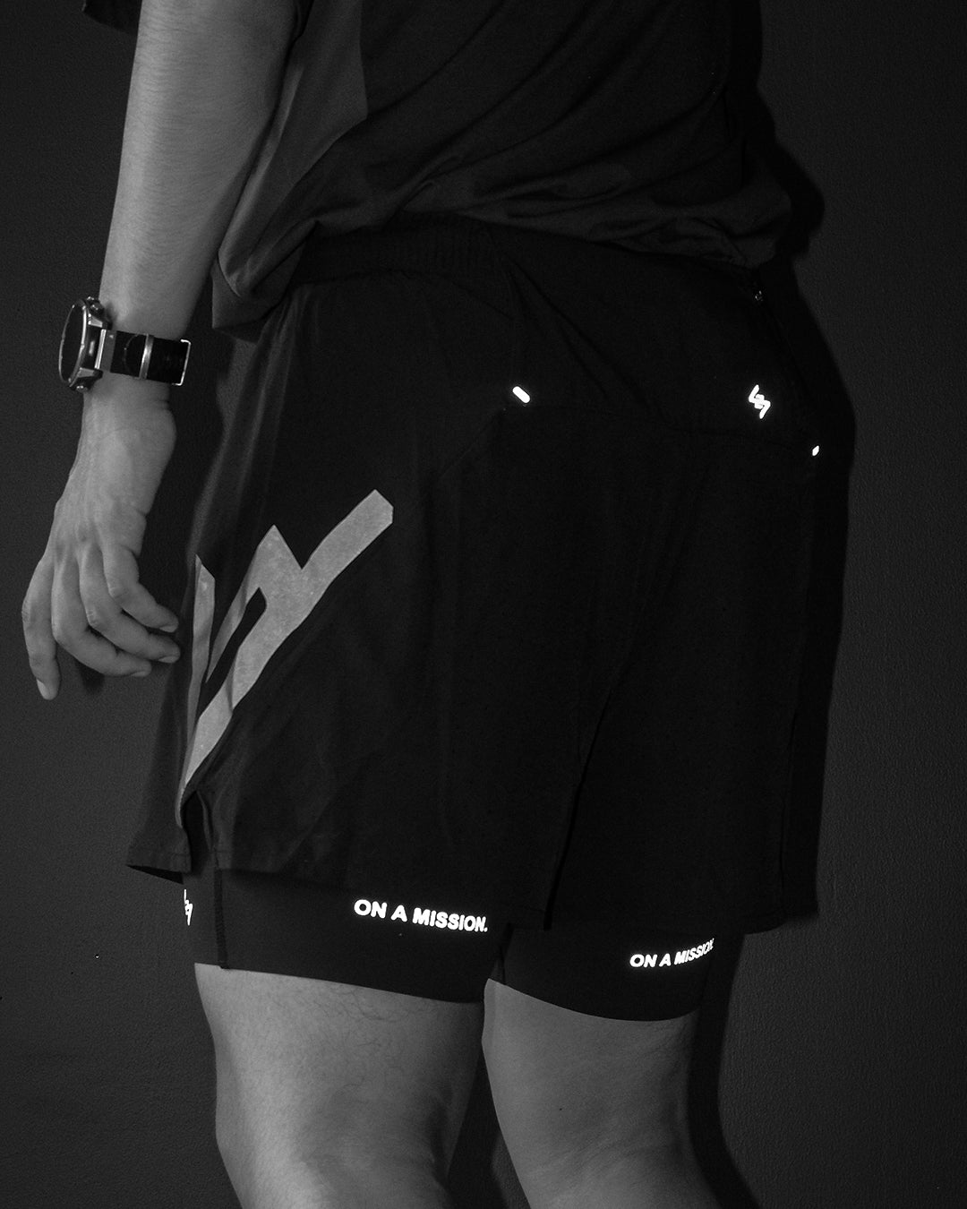Represent 247 Ghost 2-In-1 Short - Jet Black