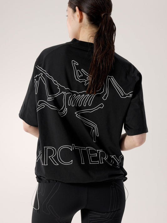 Arc'teryx Subida SS Tee Women's Black / Arctic Silk back detail