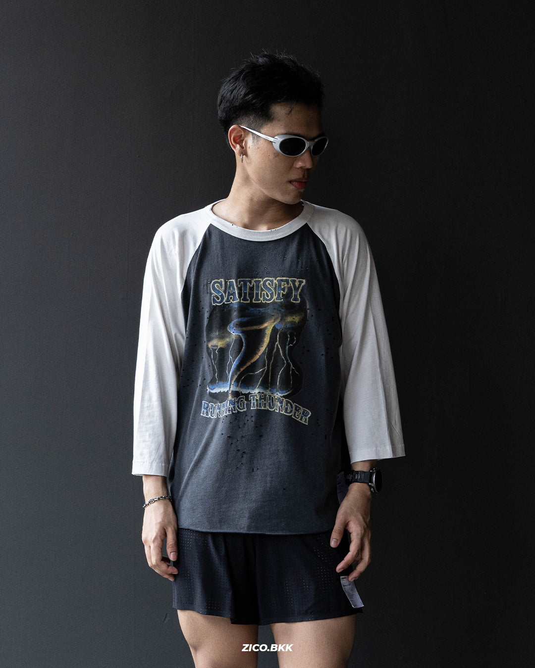 Satisfy MothTech™ Baseball Long Sleeve Tee (Tornado)
