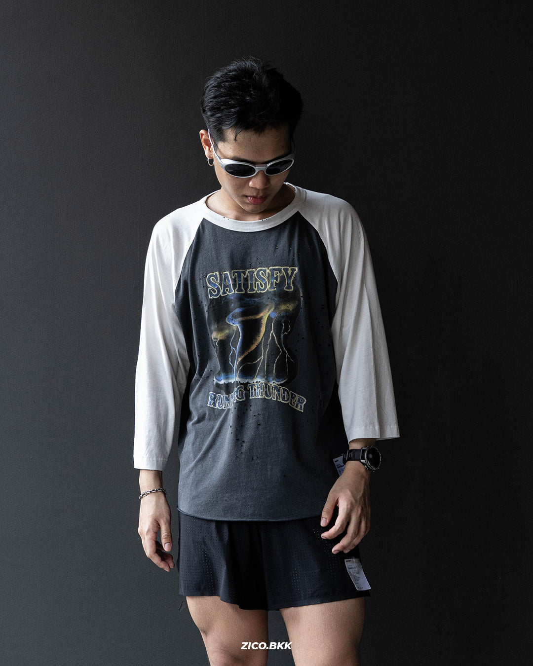 Satisfy MothTech™ Baseball Long Sleeve Tee (Tornado)