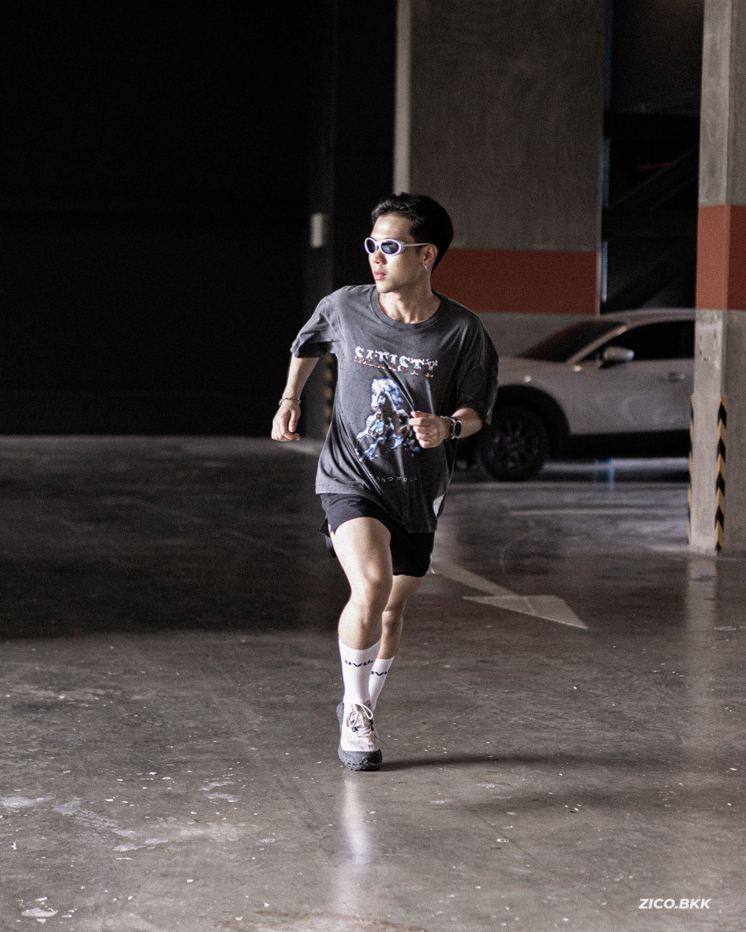 Satisfy MothTech™ T‑Shirt (Horse Wild Free) - Satisfy Running T-Shirt | ZICO.BKK