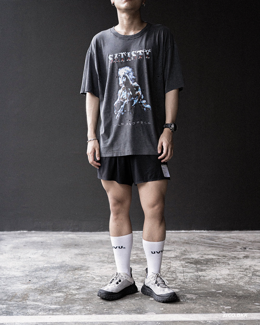 Satisfy MothTech™ T‑Shirt (Horse Wild Free) - Satisfy Running T-Shirt | ZICO.BKK