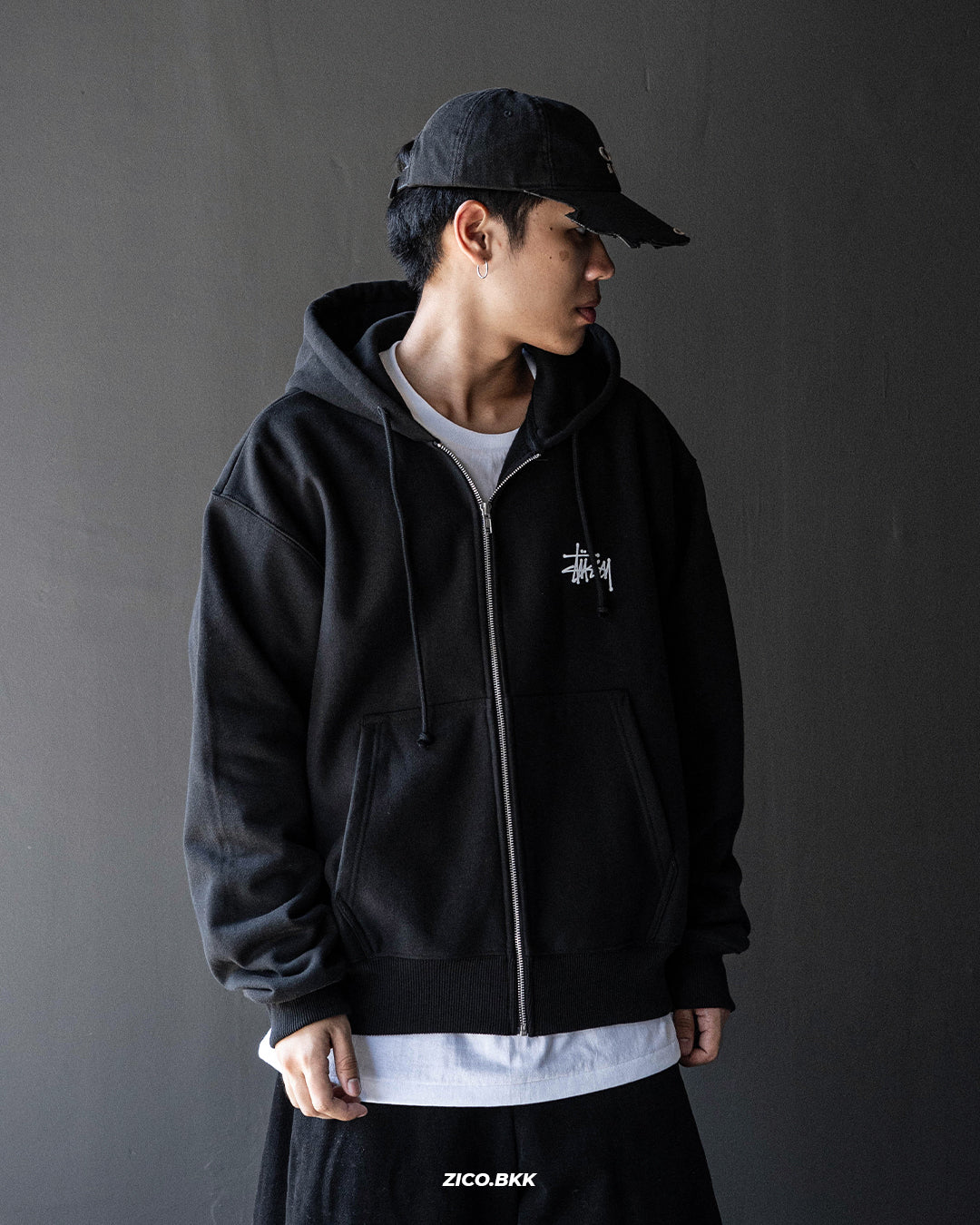 Stussy Basic Stussy ZIP Hoodie