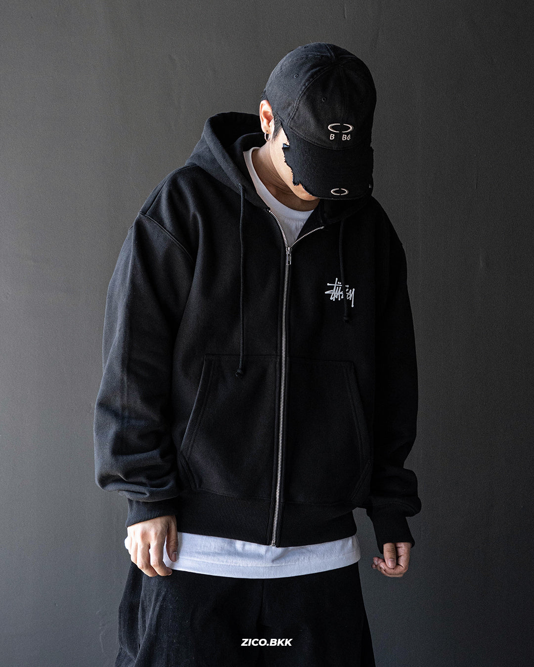 Stussy Basic Stussy ZIP Hoodie