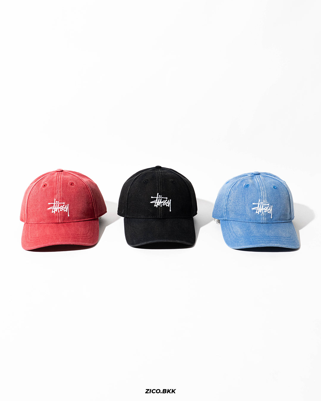 Stussy Basic Stussy Cap Washed Canvas - Stussy Cap | ZICO.BKK