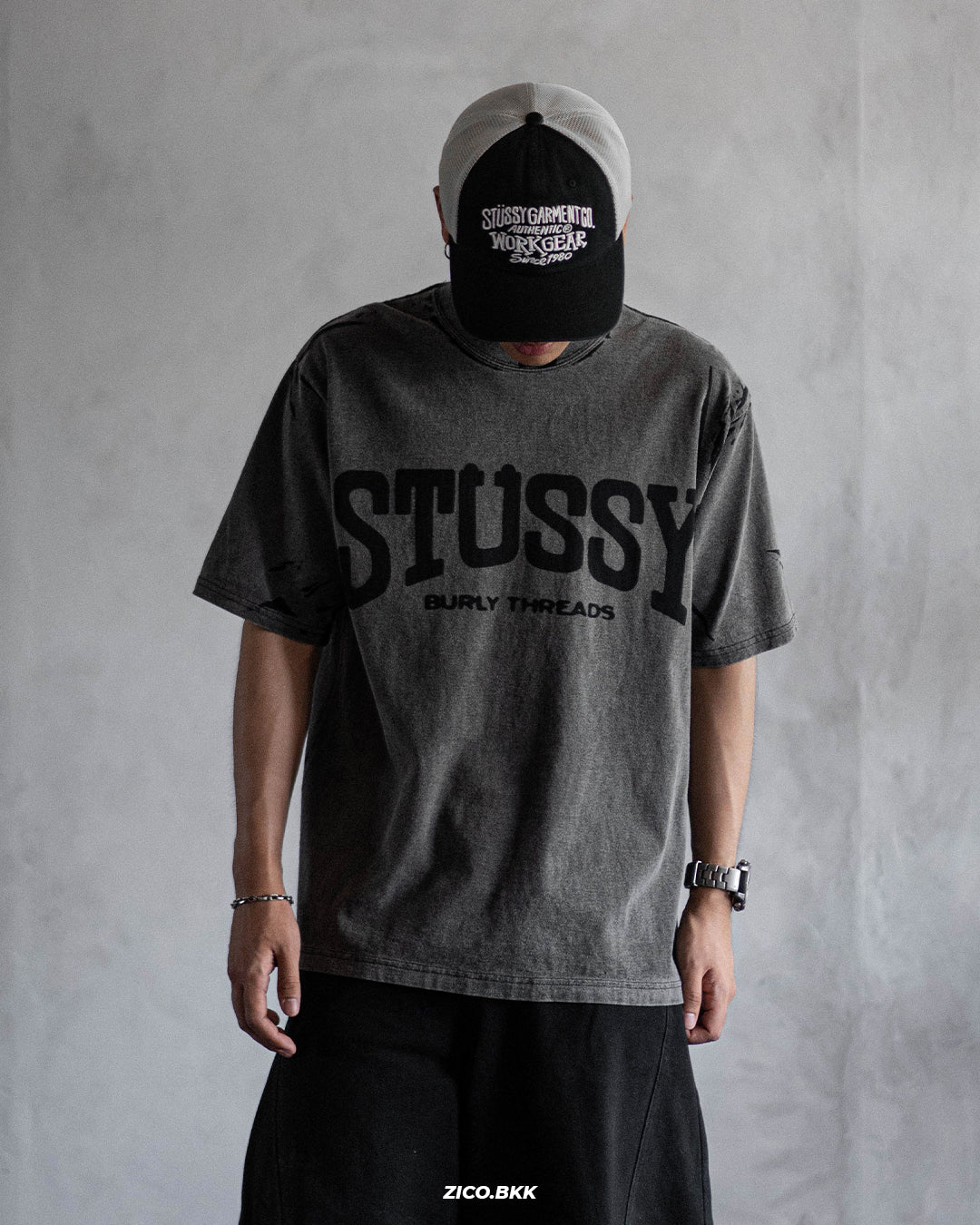 Stussy Burly Stone Washed Tee | T-Shirt | ZICO.BKK – zico.bkk