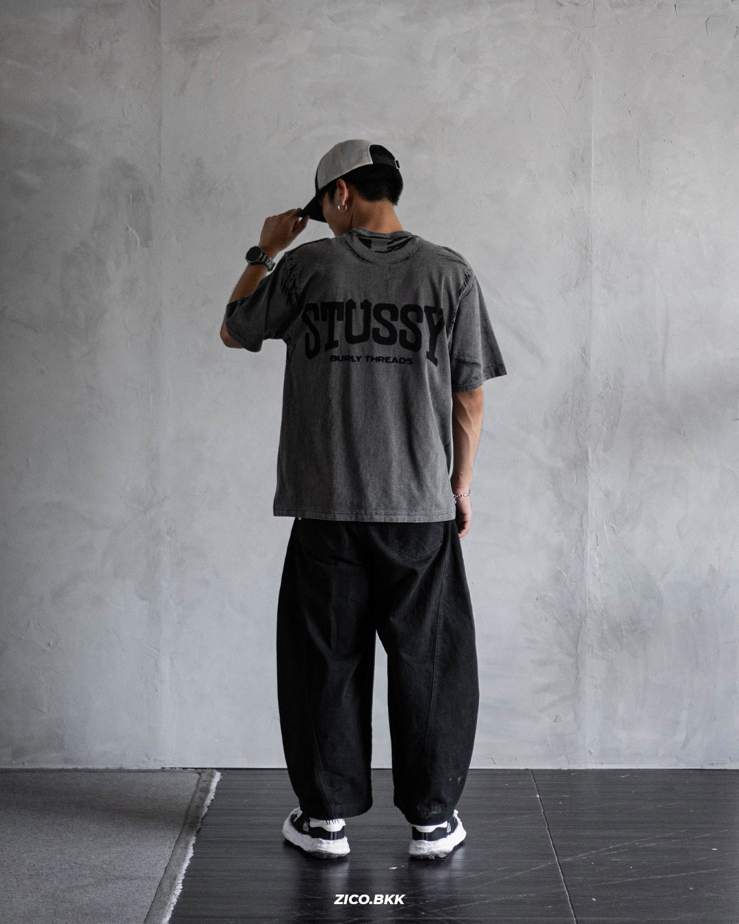 Stussy Burly Stone Washed Tee - Stussy T-Shirt | ZICO.BKK