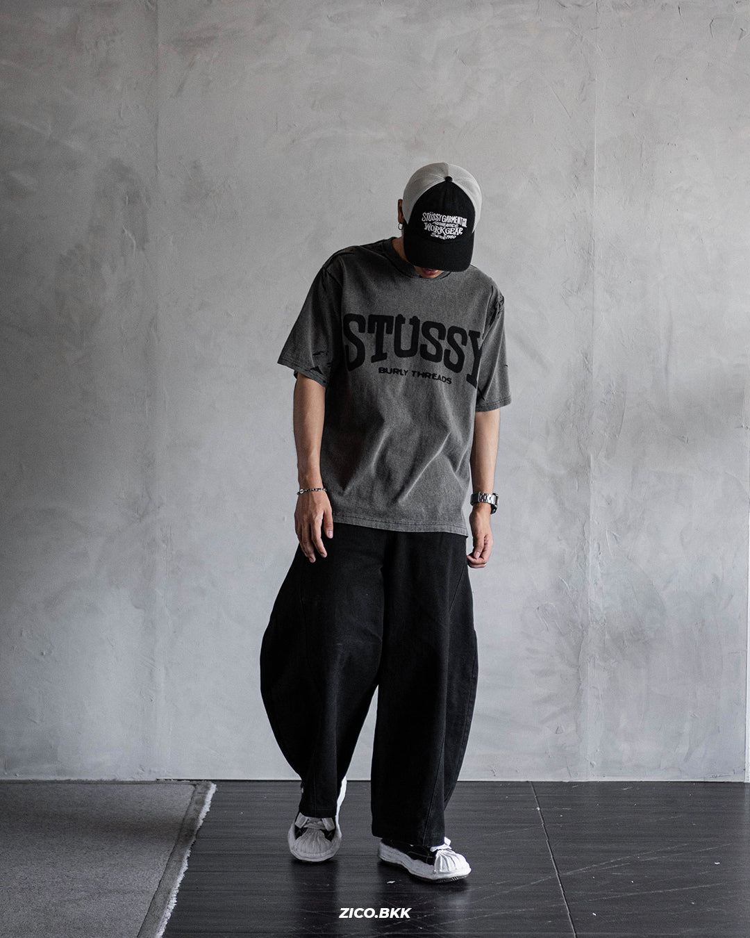 Stussy Burly Stone Washed Tee - Stussy T-Shirt | ZICO.BKK
