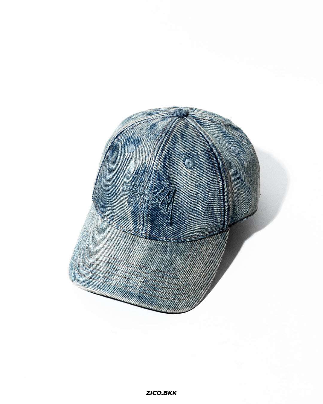 Stussy Low Profile Denim Strapback Cap - Stussy Cap | ZICO.BKK
