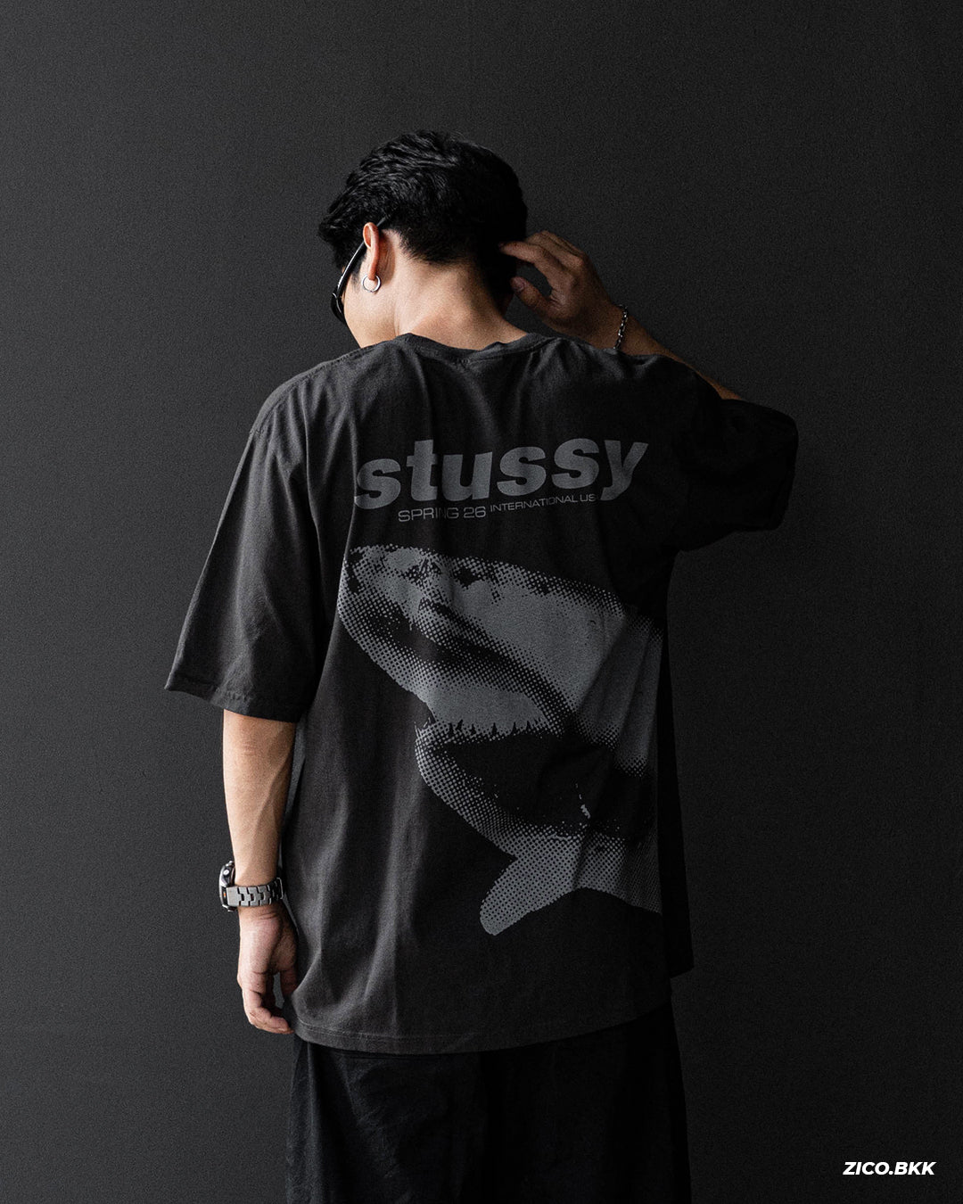 Stussy Shark Tee Pigment Dyed