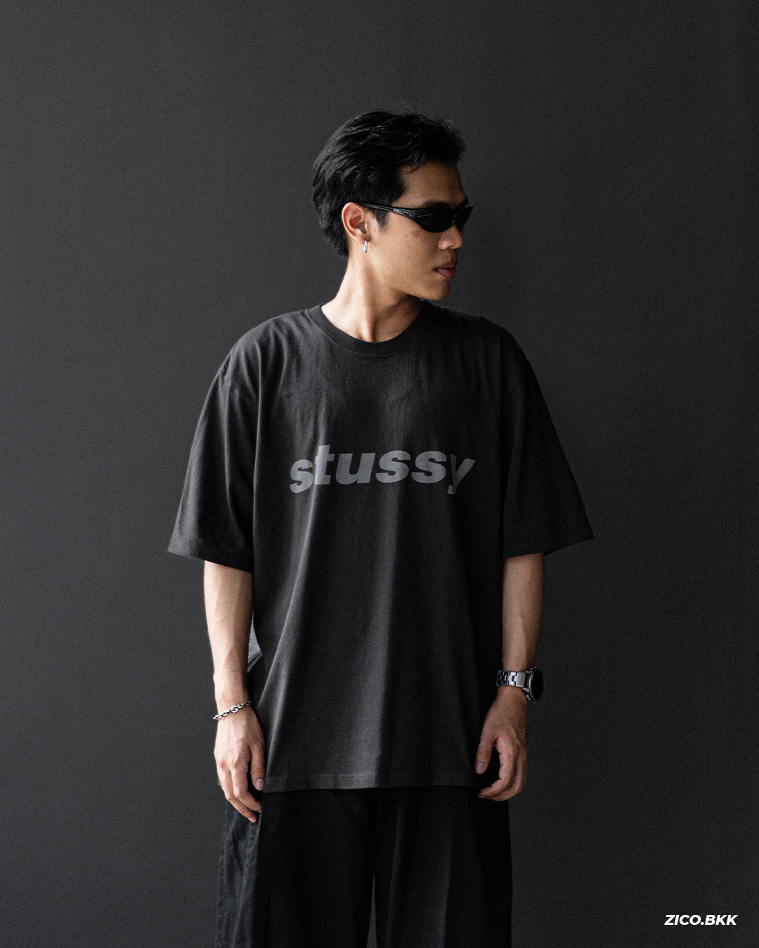 Stussy Shark Tee Pigment Dyed