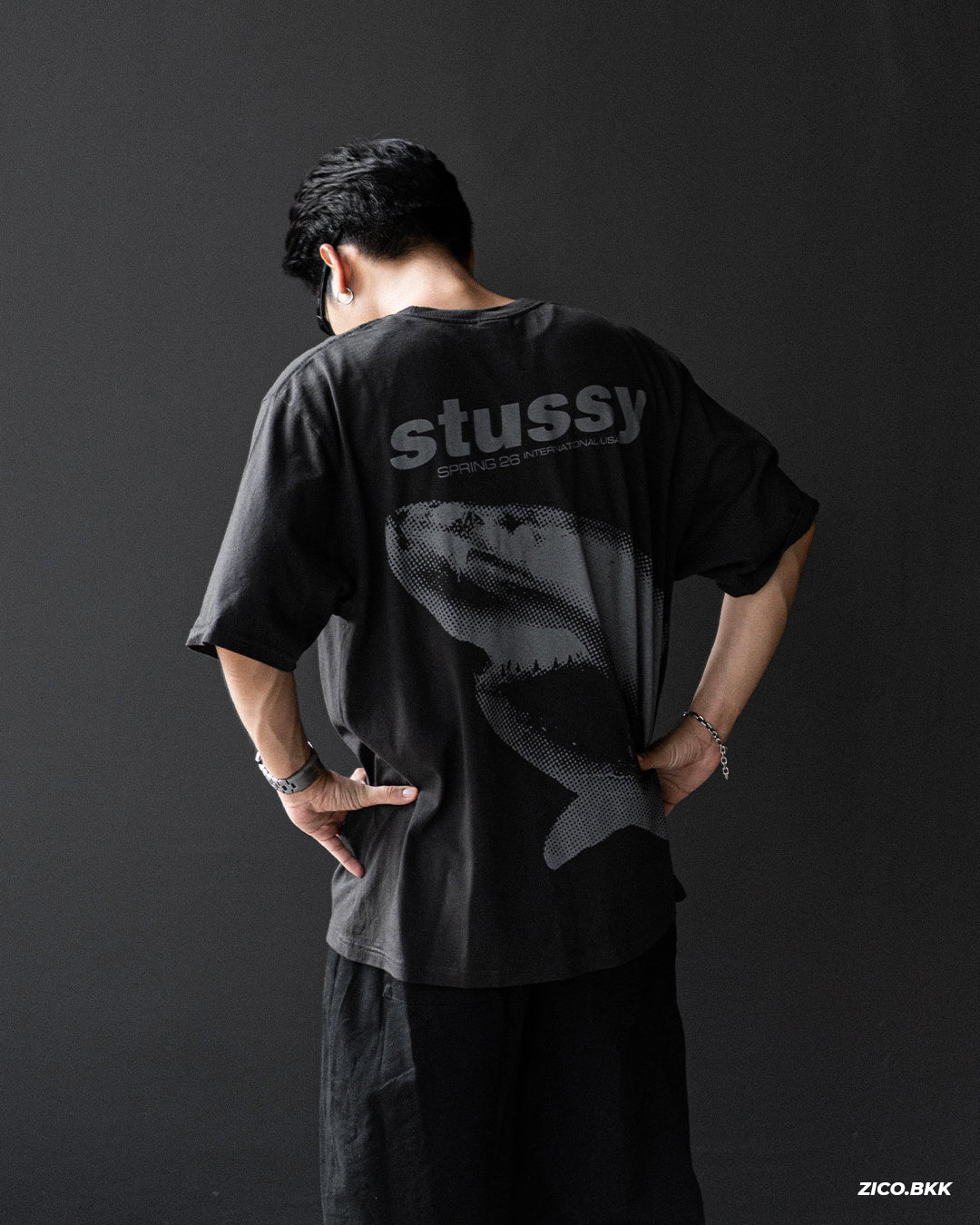 Stussy Shark Tee Pigment Dyed