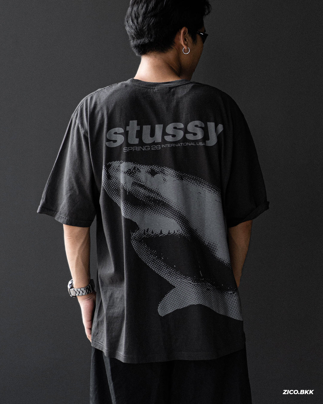 Stussy Shark Tee Pigment Dyed