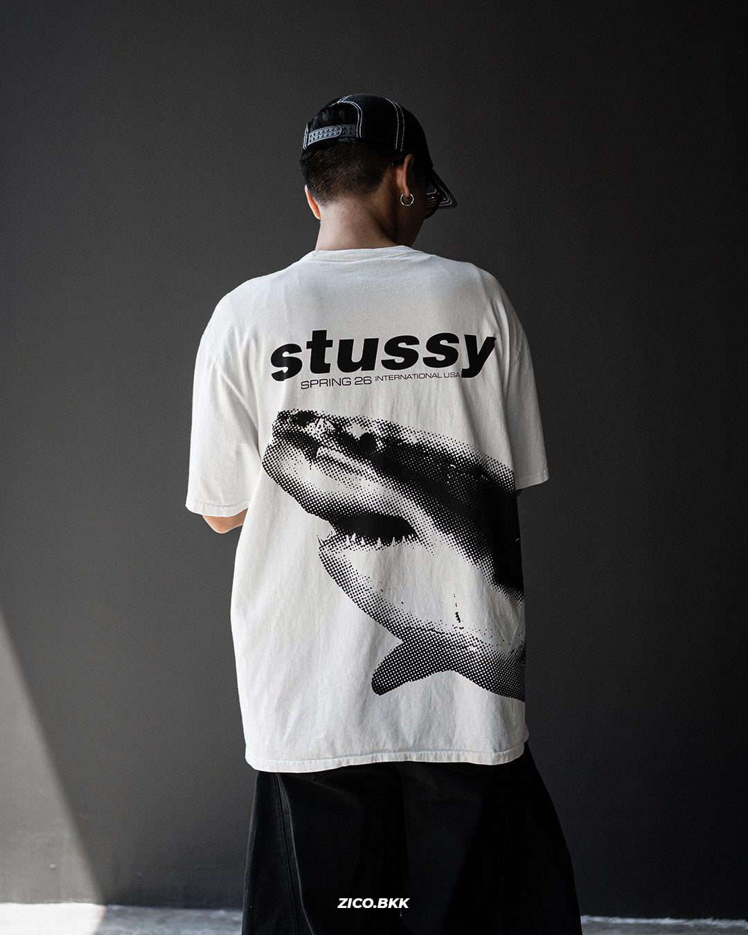 Stussy Shark Tee Pigment Dyed