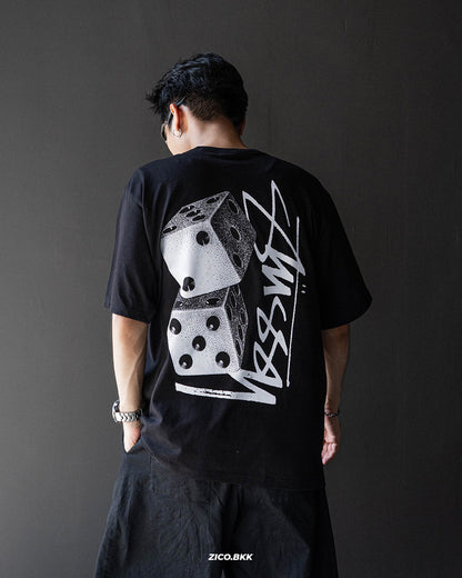 Stussy Tall Dice Tee (Black/White)