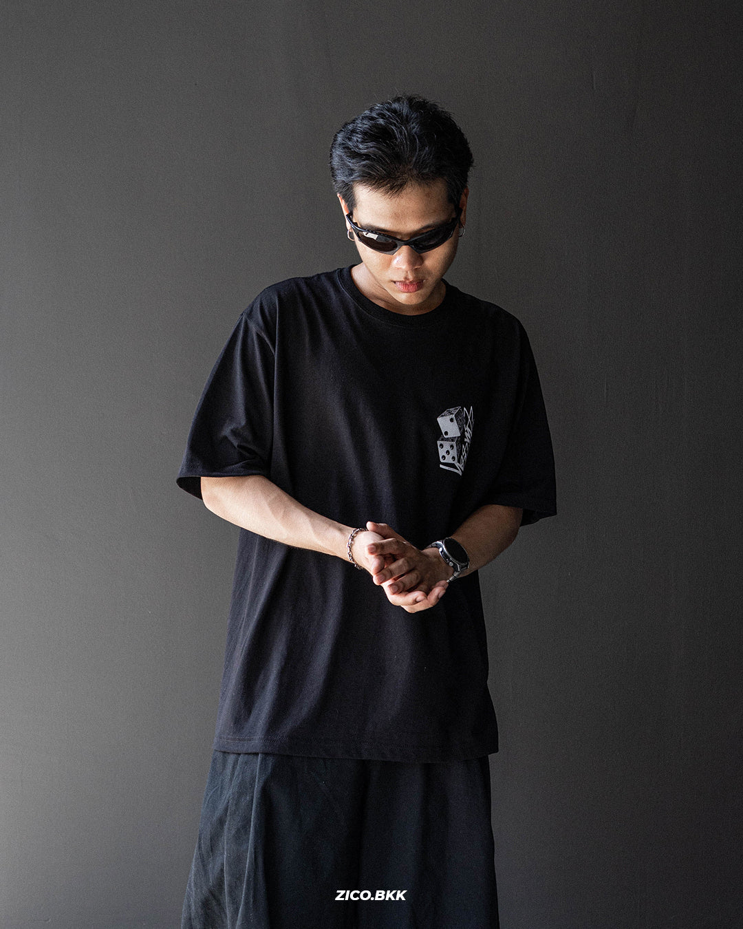 Stussy Tall Dice Tee (Black/White)