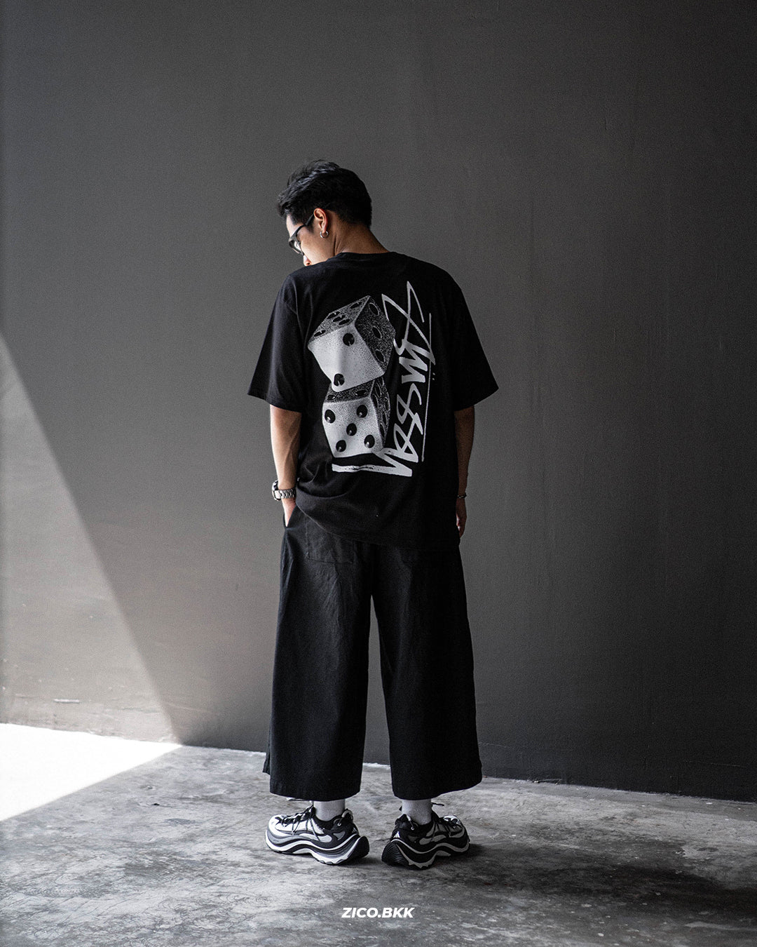 Stussy Tall Dice Tee (Black/White)