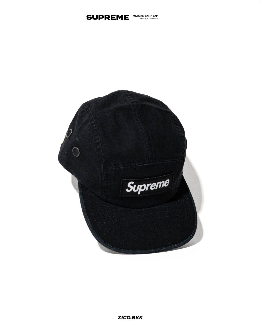 Supreme Military Camp Cap (SS26) - Supreme Cap | ZICO.BKK
