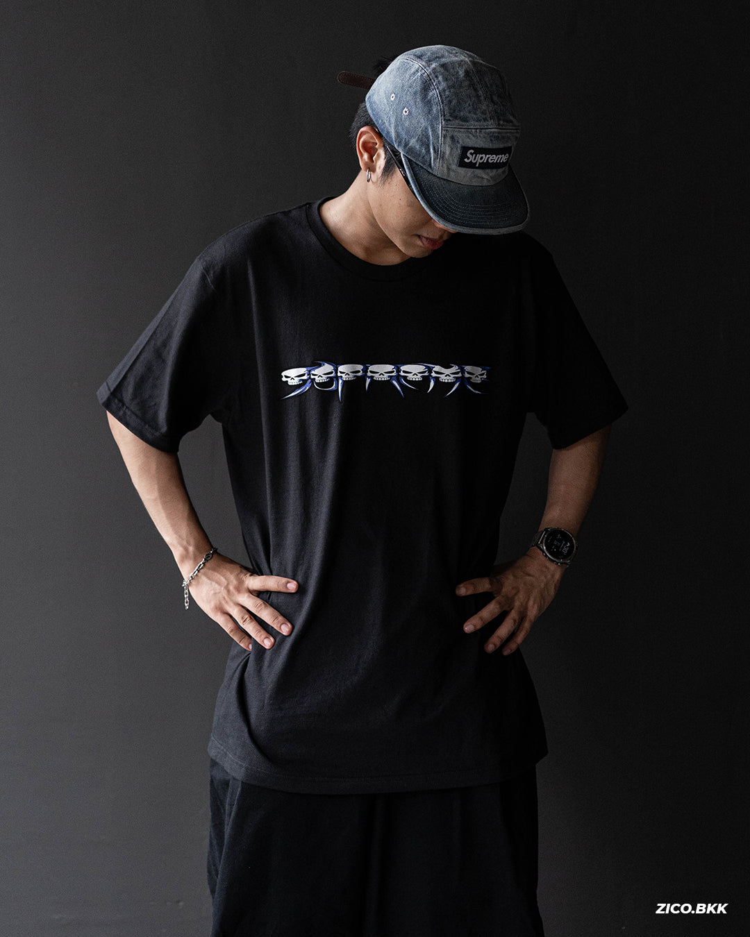 Supreme Skulls Spellout Tee (FW26)