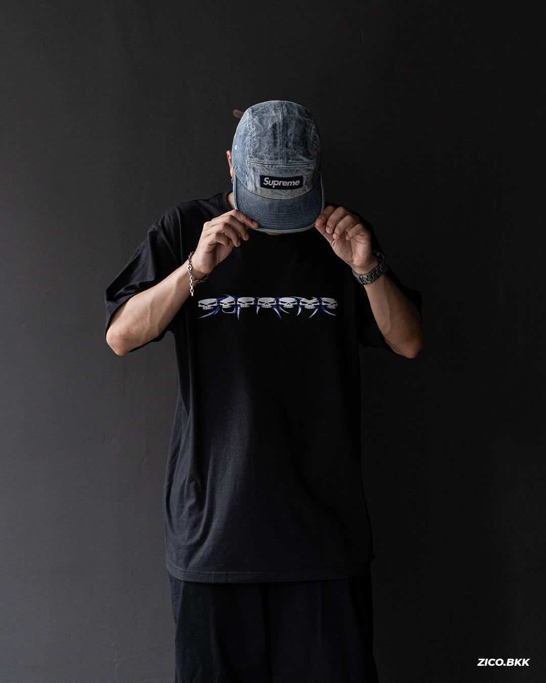 Supreme Skulls Spellout Tee (FW26)
