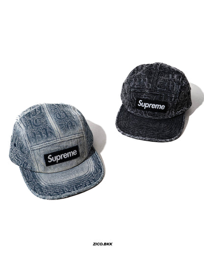 Supreme Stitched Old English Denim Camp Cap (SS26)