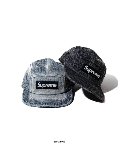 Supreme Stitched Old English Denim Camp Cap (SS26)