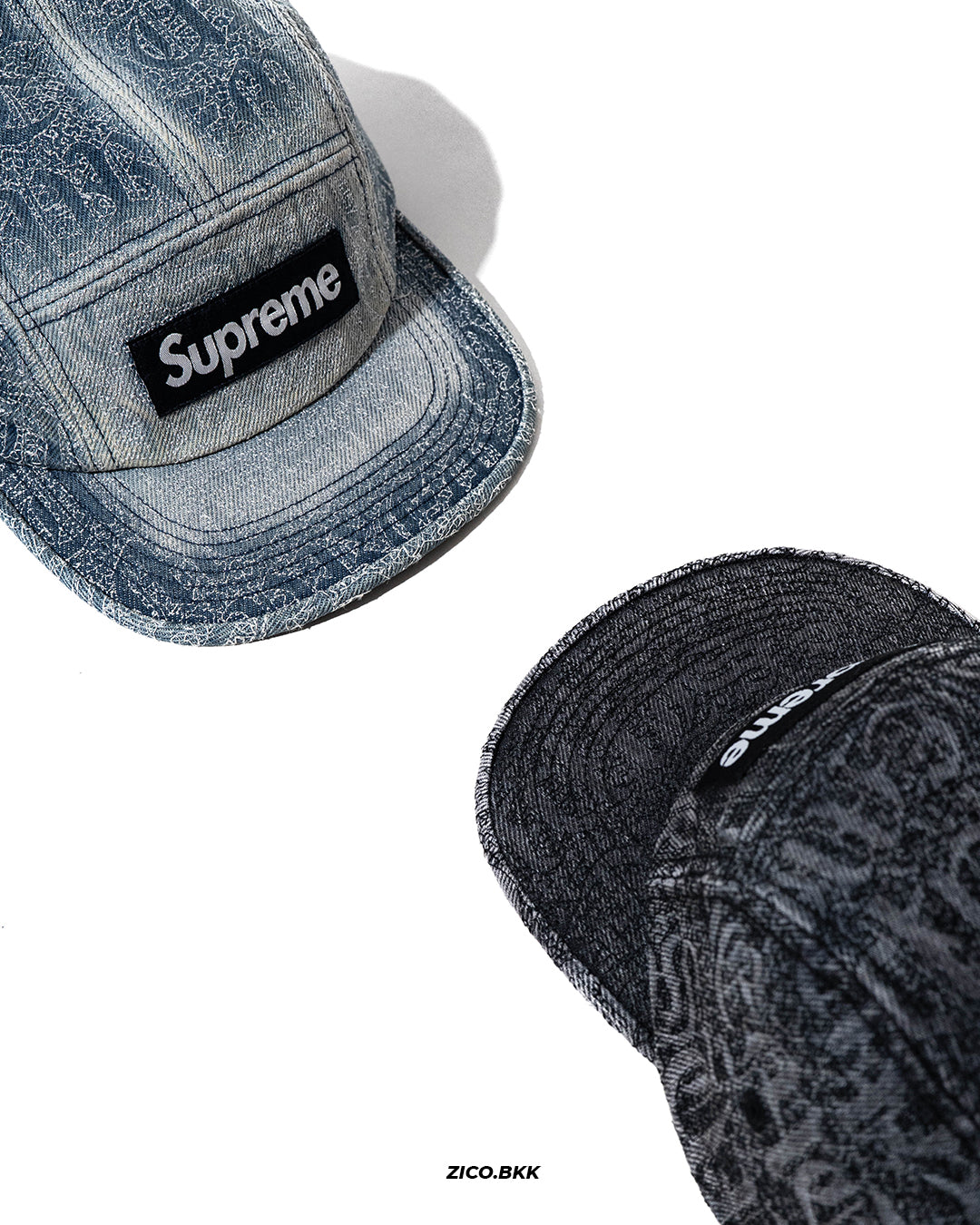Supreme Stitched Old English Denim Camp Cap (SS26)