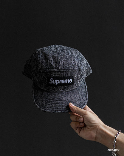 Supreme Stitched Old English Denim Camp Cap (SS26)