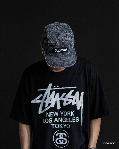 Supreme Stitched Old English Denim Camp Cap (SS26)