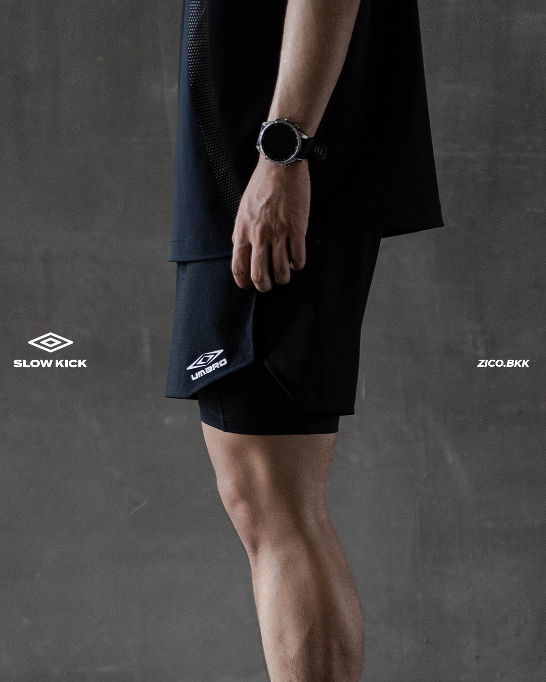 Umbro Slow Kick Lightweight Leggings 2-in-1 (2IN1) Knee-length Shorts