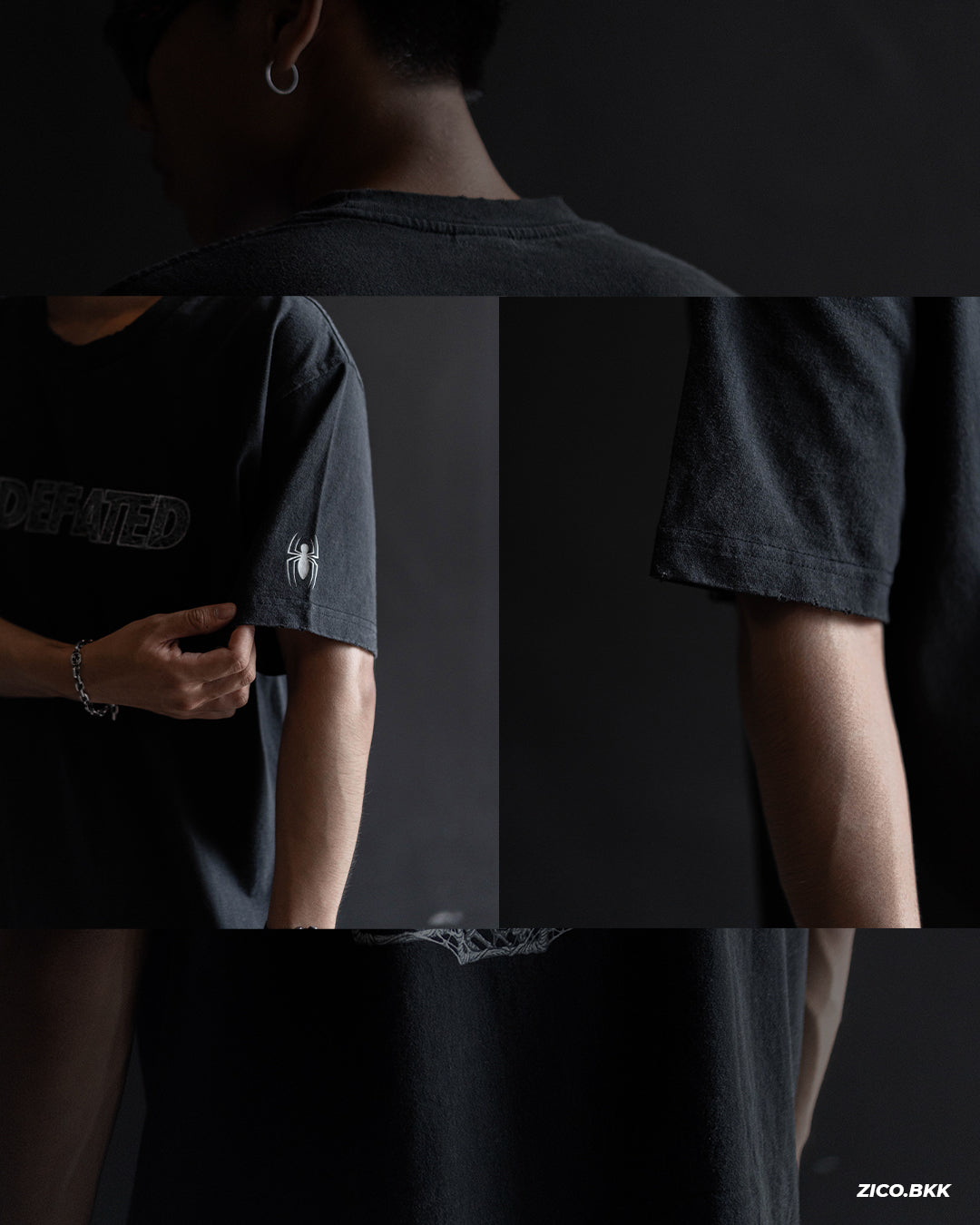 Undefeated Spider T-Shirt - Black - Image 11 | ZICO.BKK