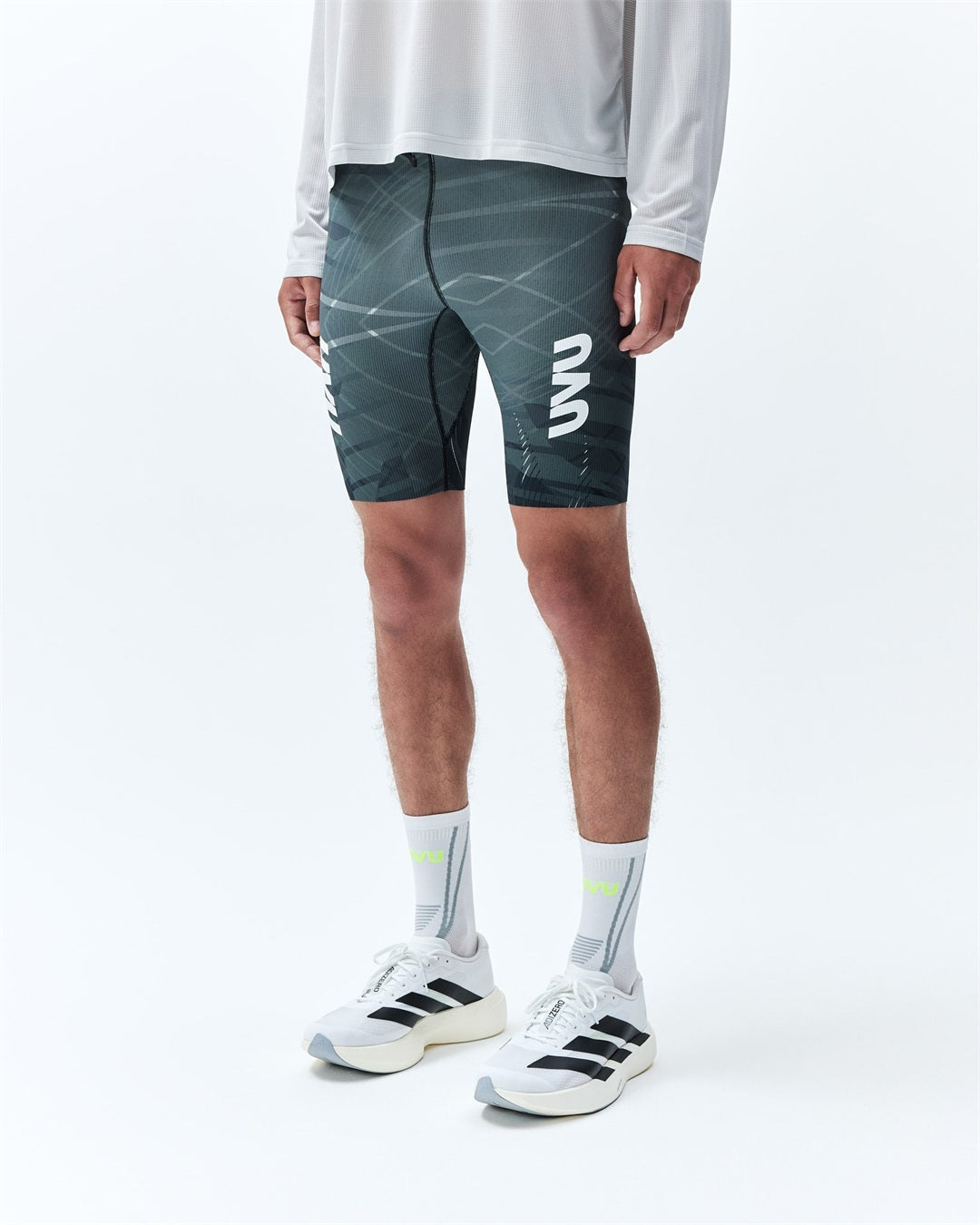 UVU Half Tight 2.0 SS26 Black/Grey — Official gallery 3 — model front