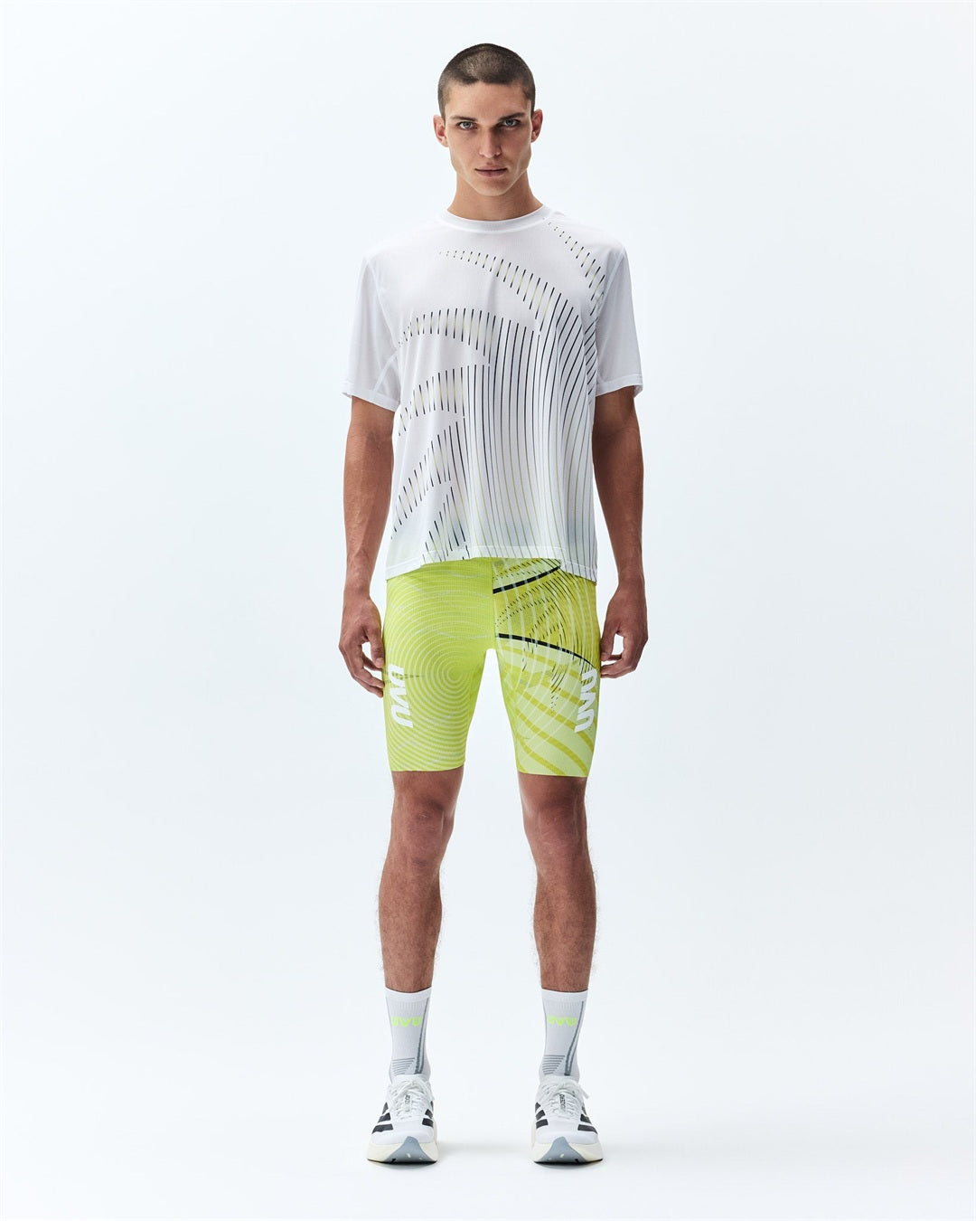 UVU Insignia Mesh Running Top SS26 White — Official gallery 3 — model front