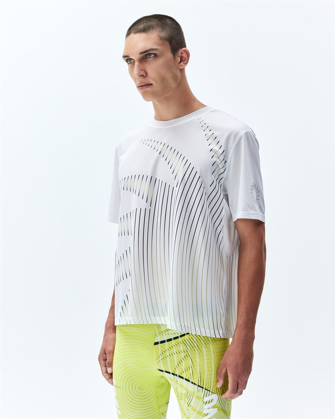 UVU Insignia Mesh Running Top SS26 White — Official gallery 4 — model angle