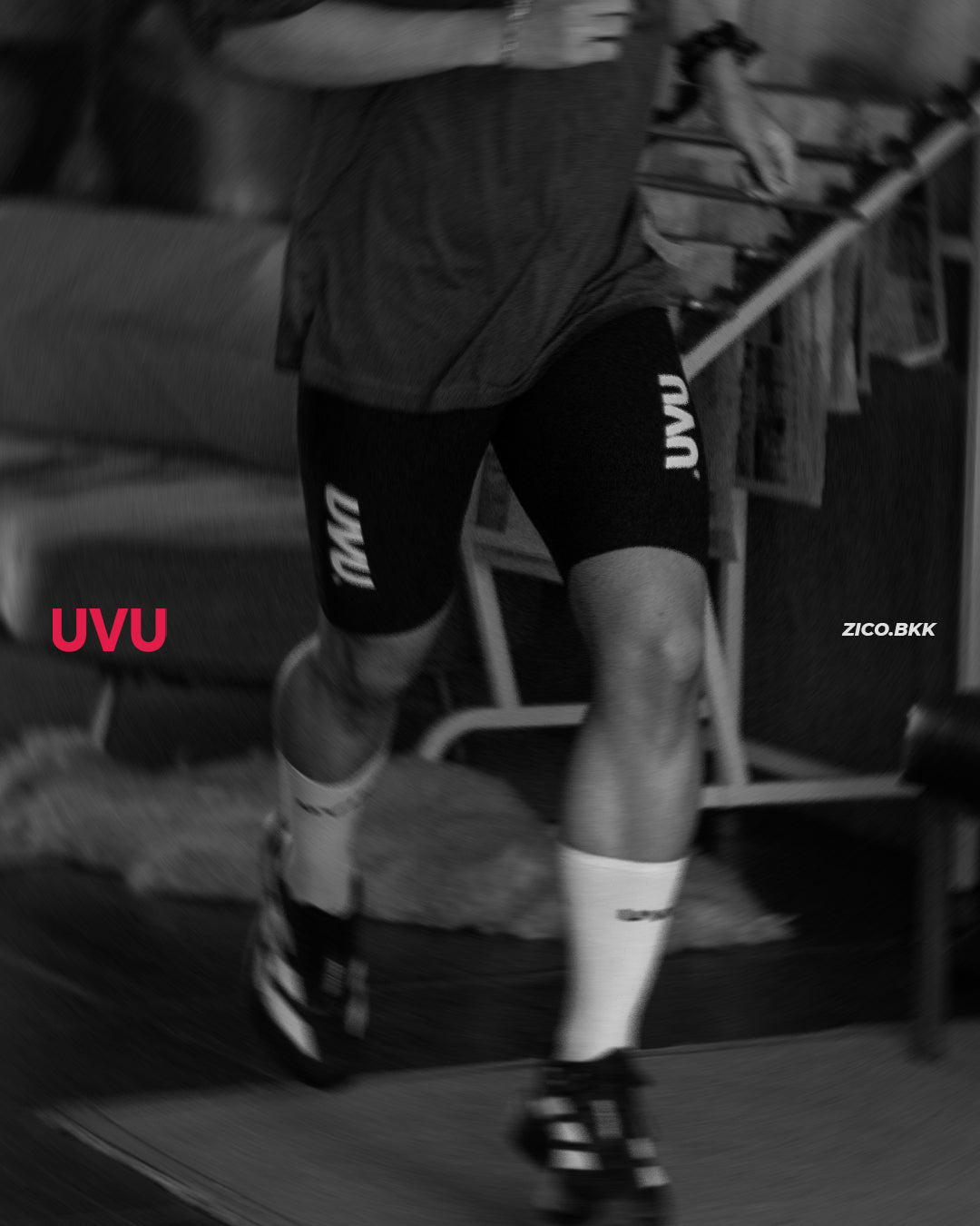 UVU Half Tight 2.0 Black | Running Half Tight | ZICO.BKK – zico.bkk