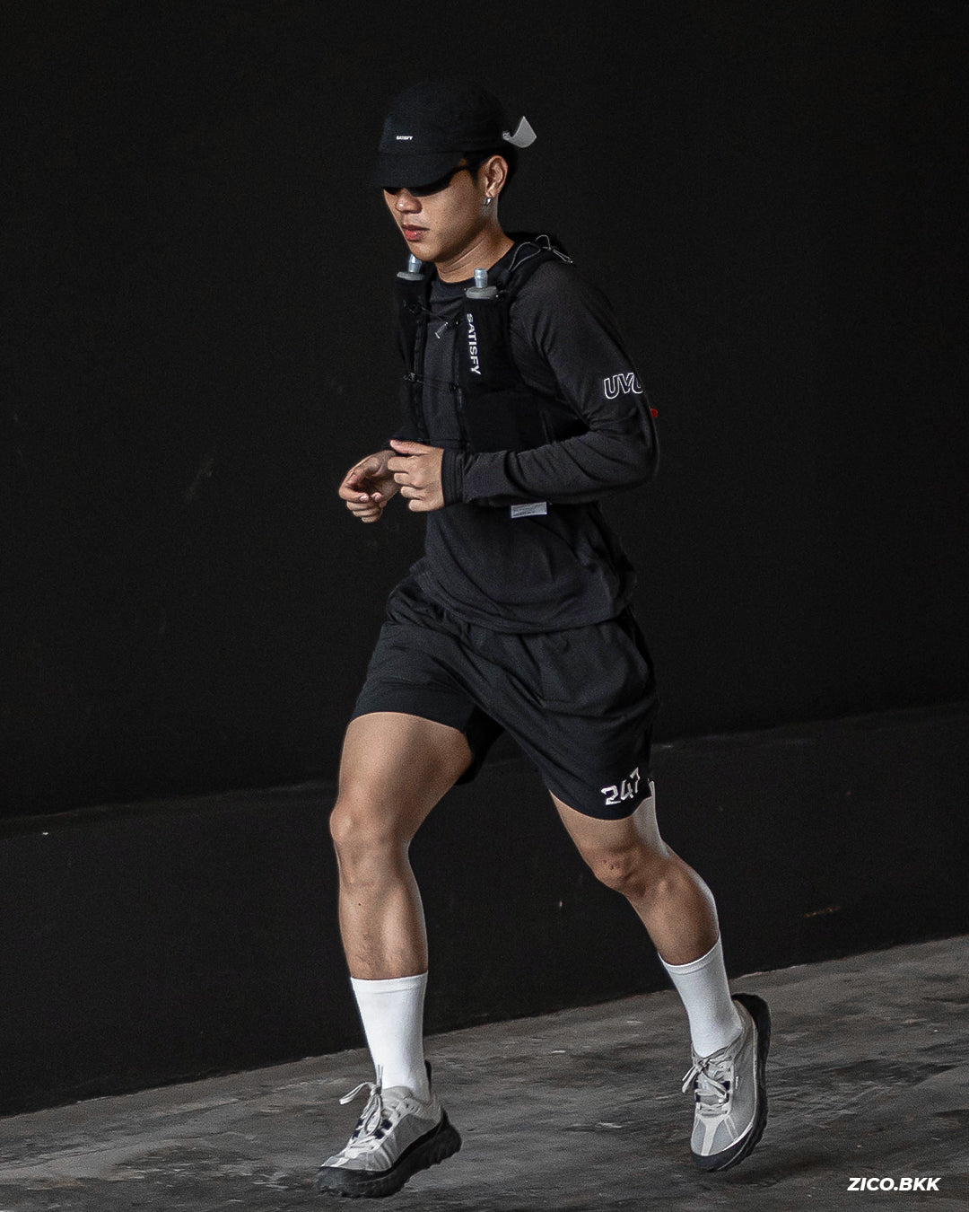 UVU L/S Running Top - Black
