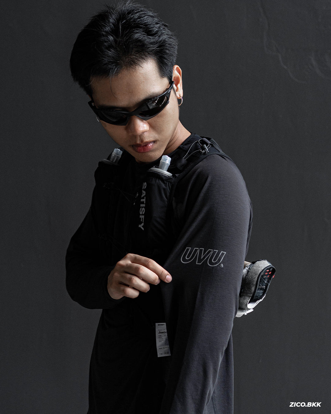 UVU L/S Running Top - Black