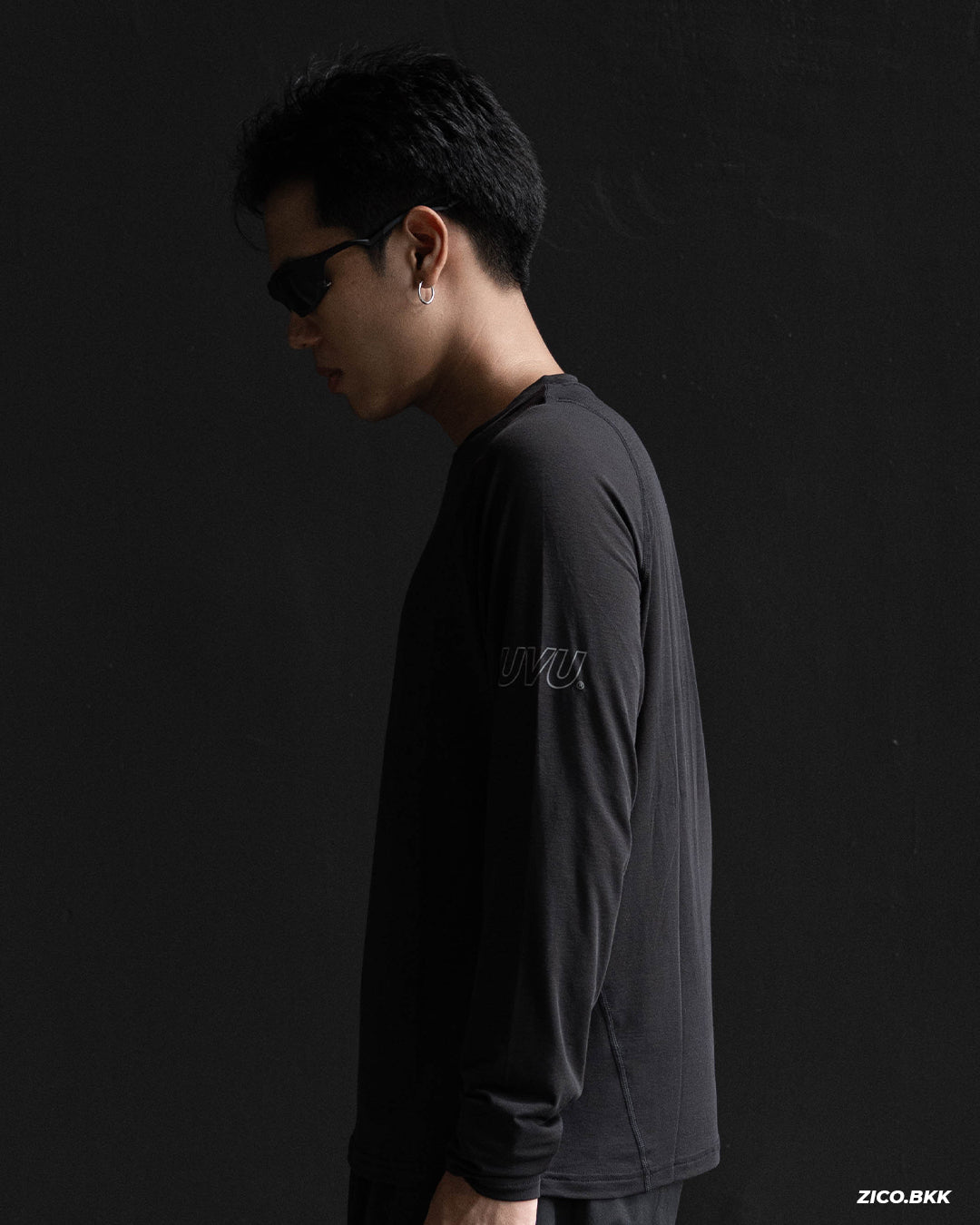UVU L/S Running Top - Black