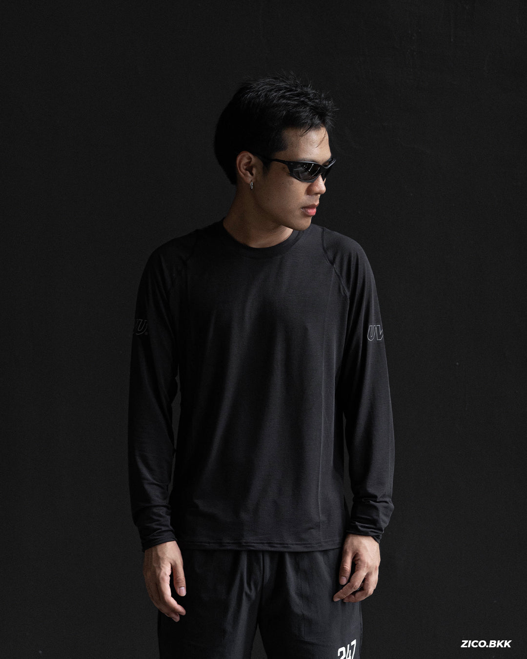 UVU L/S Running Top - Black
