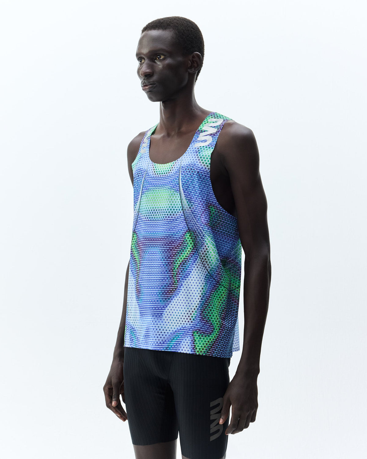 UVU Elite Race Vest - Light / Navy - on-body