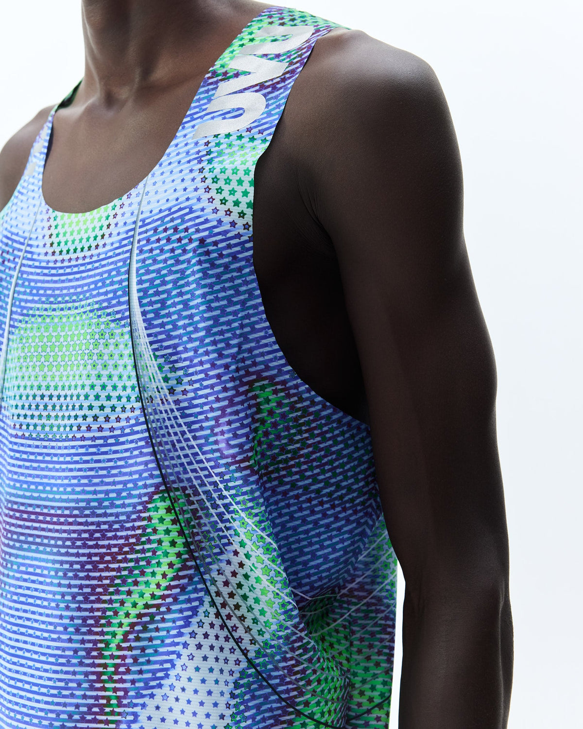 UVU Elite Race Vest - Light / Navy - on-body