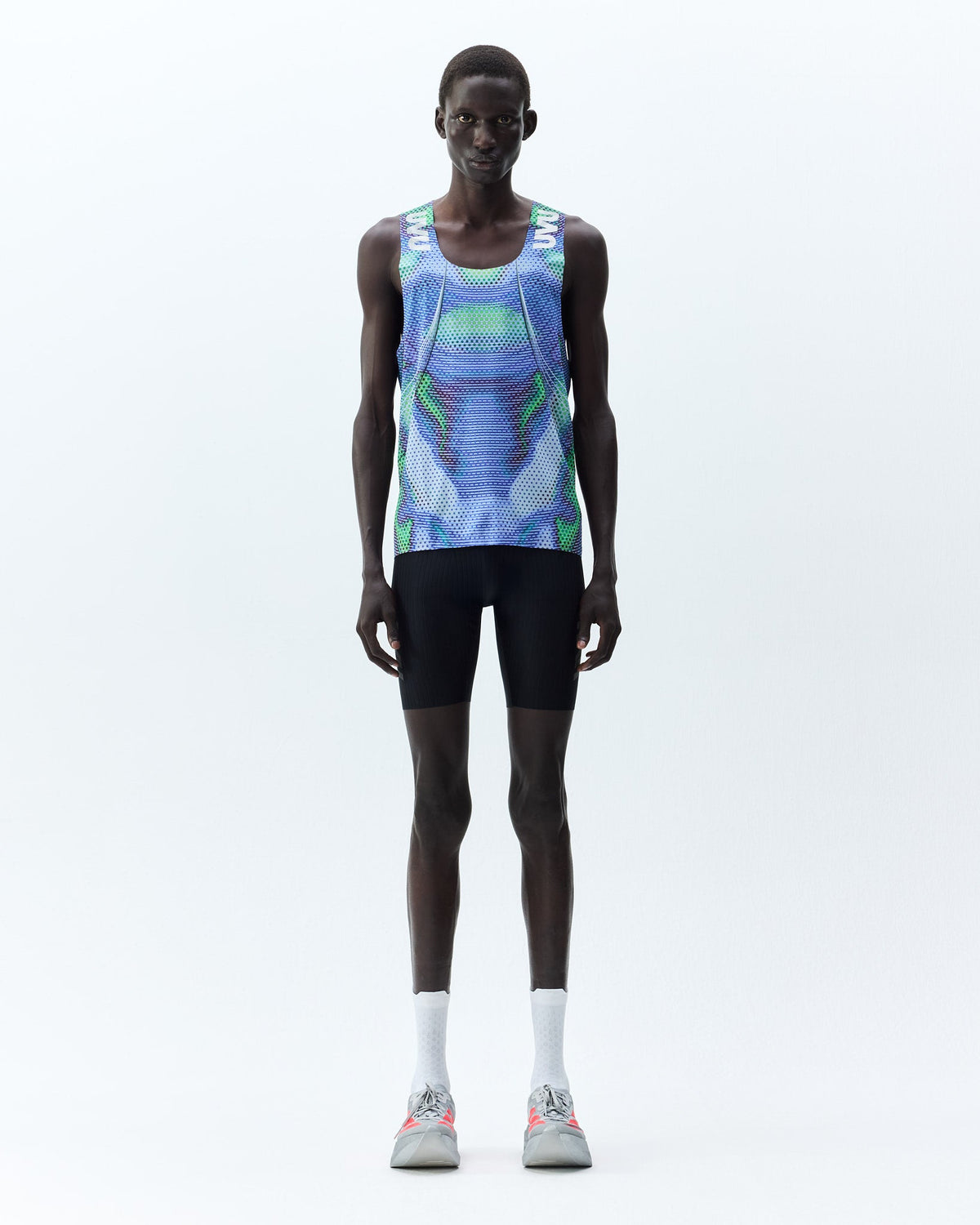 UVU Elite Race Vest - Light / Navy - on-body