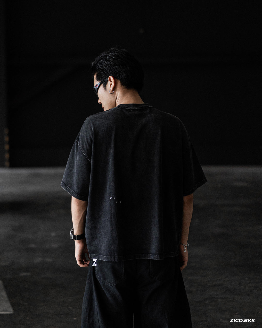 Wyrd Celtica Acid Washed Tee - Black