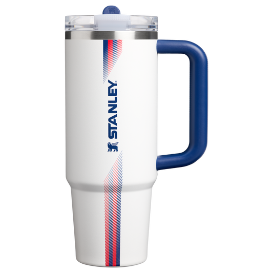 Stanley Quencher ProTour Flip Straw Tumbler 30oz Team White Dark Blue