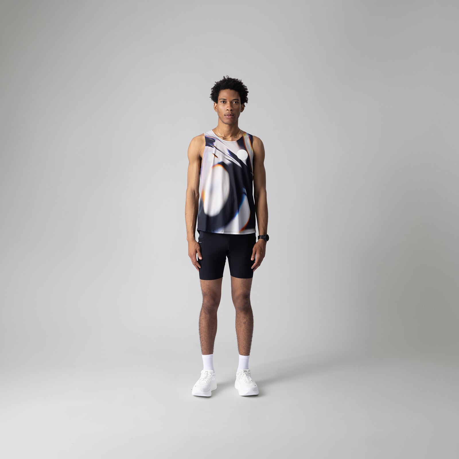 Participation White Glass Singlet detail 1 - ZICO.BKK