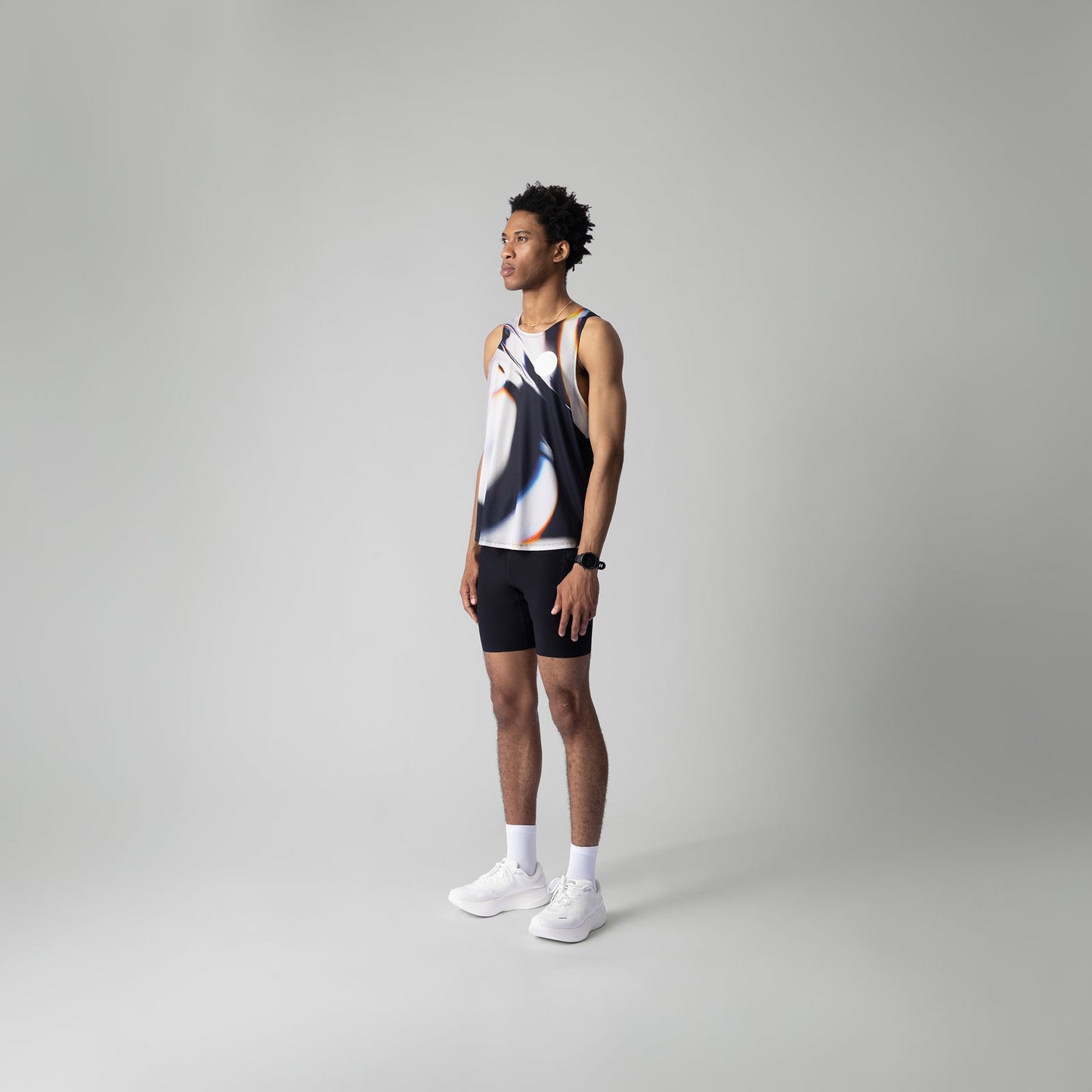 Participation White Glass Singlet detail 2 - ZICO.BKK