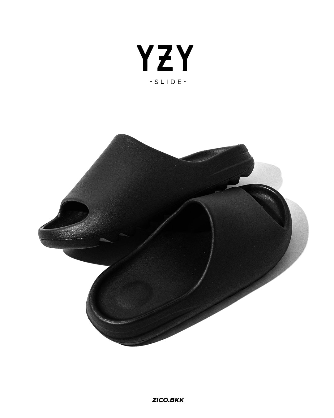 YEEZY Slide YS-01 Black - YEEZY Slides | ZICO.BKK