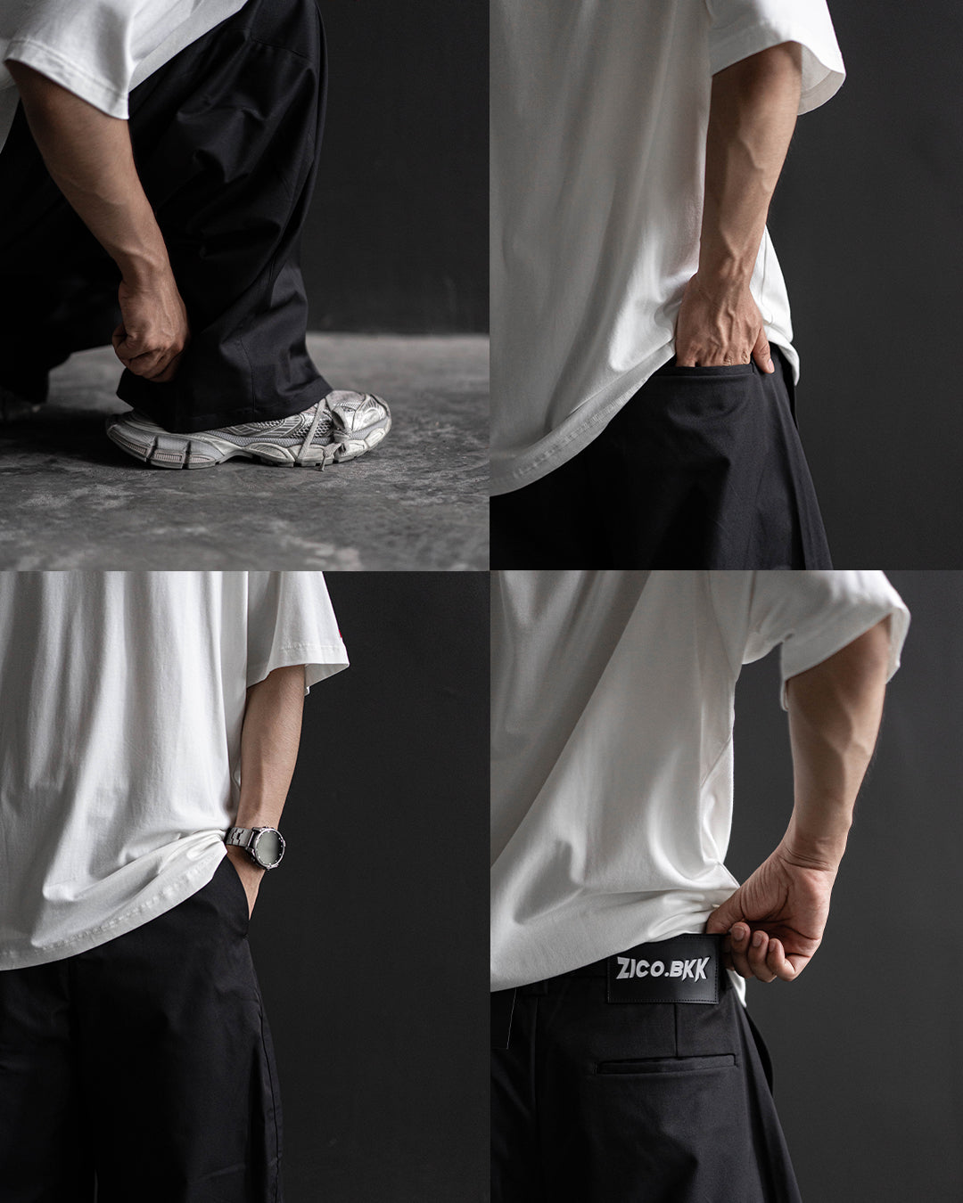 ZICO.BKK ARC-01 Volume Pants - Black pocket and label details