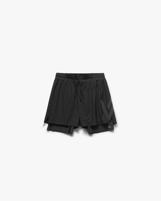 Represent 247 Ghost 2-In-1 Short - Jet Black - Official image 01 | ZICO.BKK
